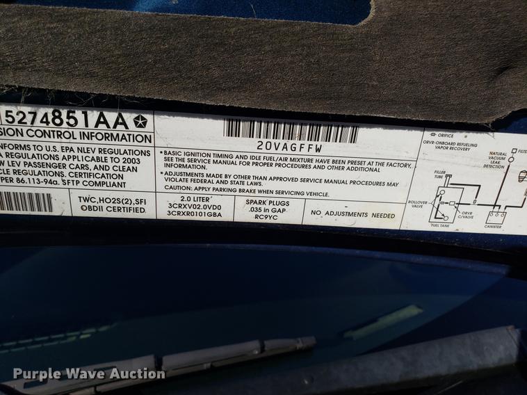 image for item AV9386 2003 Dodge Neon