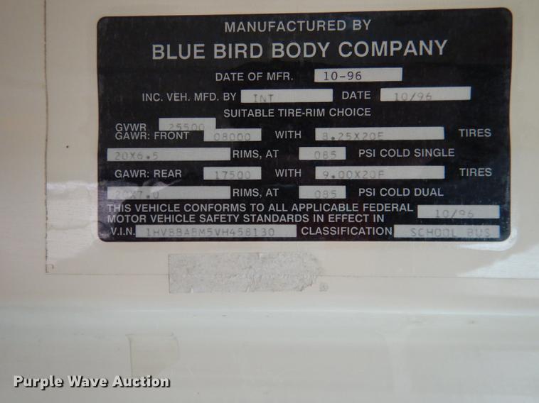 image for item DA3603 1997 Amtran 3800 bus