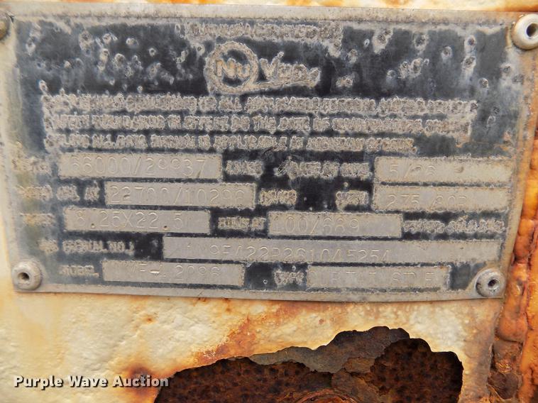 image for item DB9010 2006 Nu Van NVF42096 side curtain dry van trailer