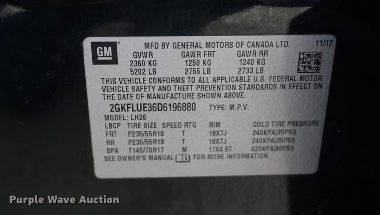 image for item DF1734 2013 GMC Terrain SUV
