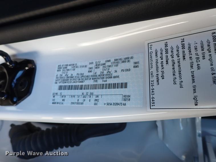 image for item DG2902 2018 Ford F150 SuperCrew pickup truck