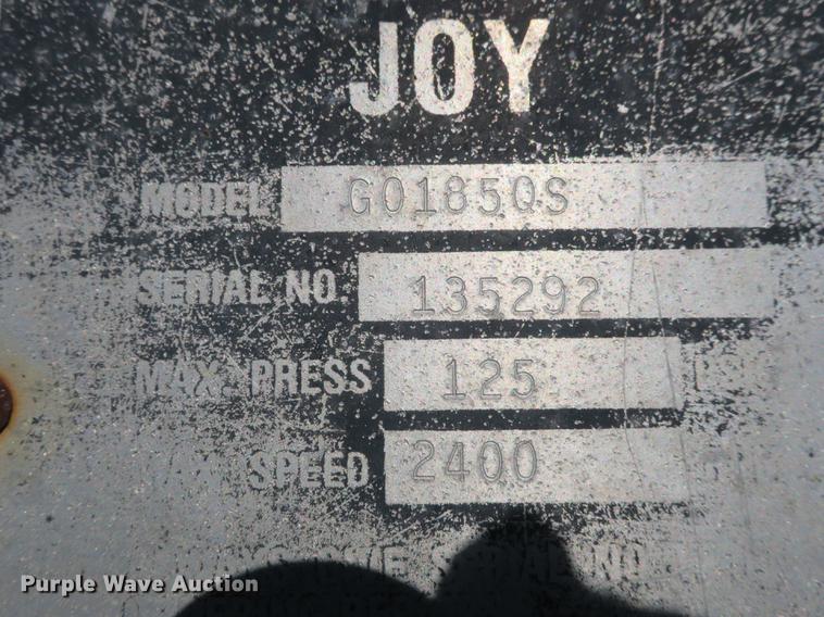 image for item EO9456 Joy G01850S air compressor