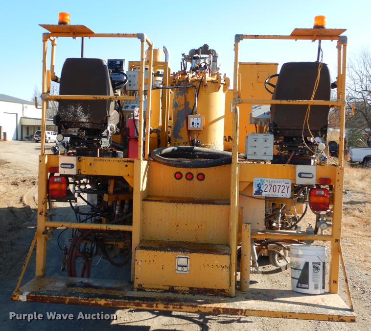 image for item ER9320 1992 Ford CF7000 road striper truck