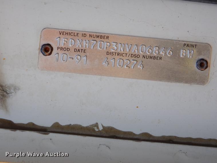 image for item ER9320 1992 Ford CF7000 road striper truck