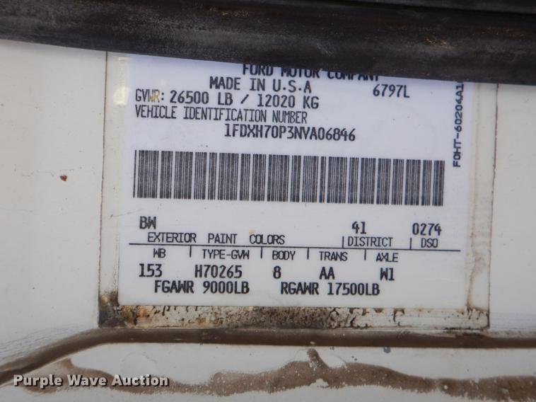 image for item ER9320 1992 Ford CF7000 road striper truck