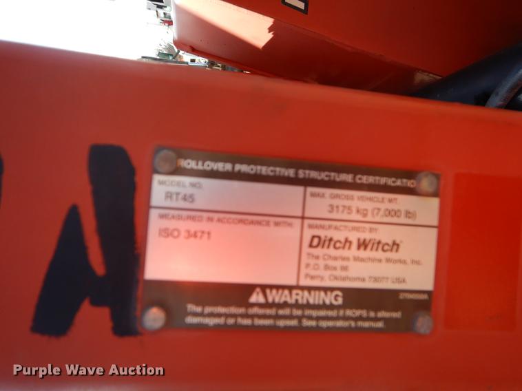 image for item ER9331 2010 Ditch Witch RT45 trencher