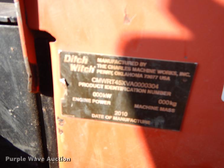 image for item ER9331 2010 Ditch Witch RT45 trencher