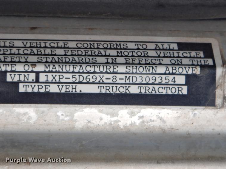 image for item ER9337 1991 Peterbilt 379 dump truck