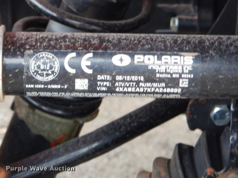 image for item ER9361 2015 Polaris 570 ATV
