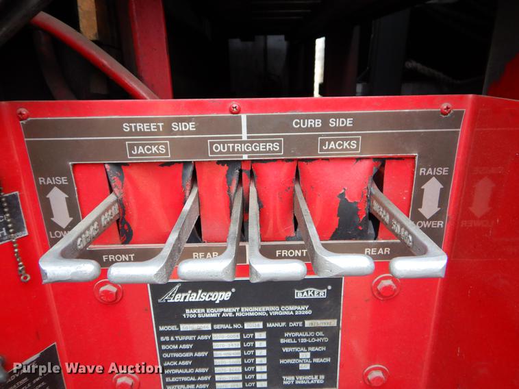 image for item ER9363 1992 Simon-Duplex Aerialscope 75 ladder truck