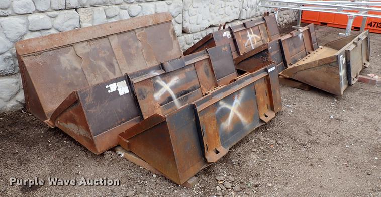 image for item FI9447 (6) skid steer buckets