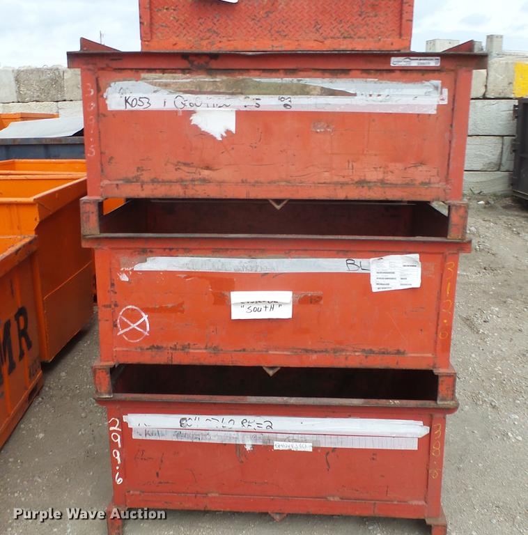 image for item G1424 (10) steel storage bins