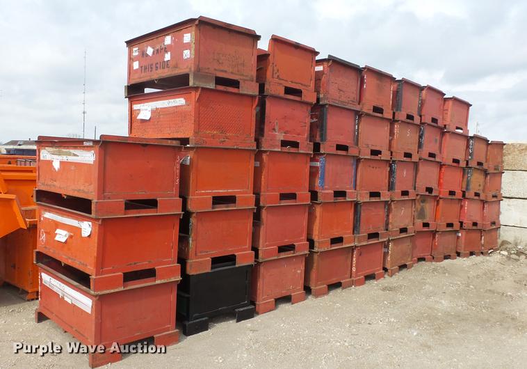 image for item G1427 (20) steel storage bins
