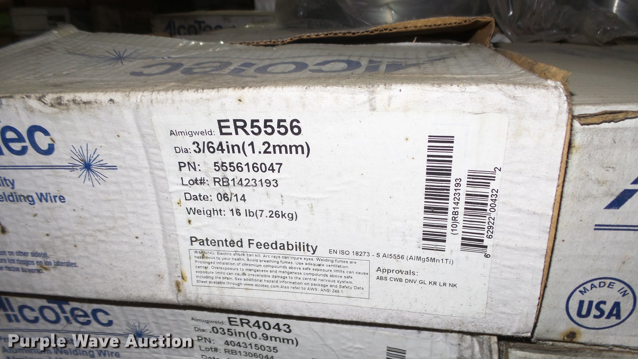 (20) boxes of AlcoTec aluminum welding wire in Wichita, KS Item