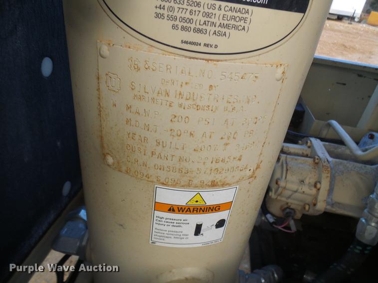 image for item DB2149 2007 Ingersoll Rand XP185 air compressor