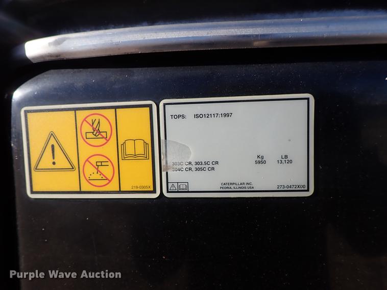 image for item DG2899 2008 Caterpillar 304C CR mini excavator