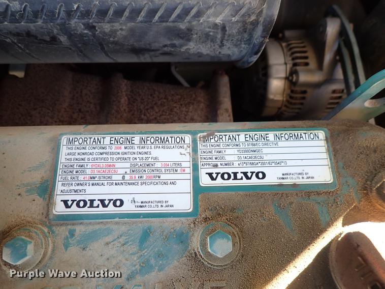 image for item DG2900 2006 Volvo ECR58 mini excavator