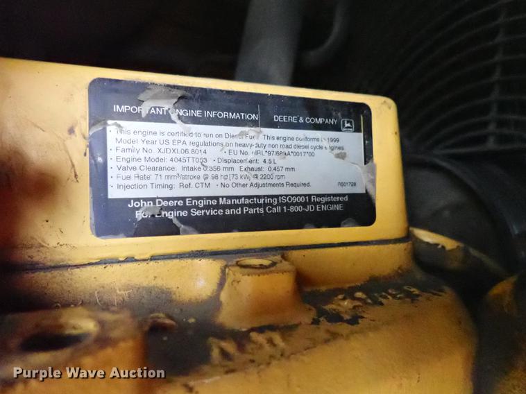 image for item DG2911 1999 John Deere 410E backhoe