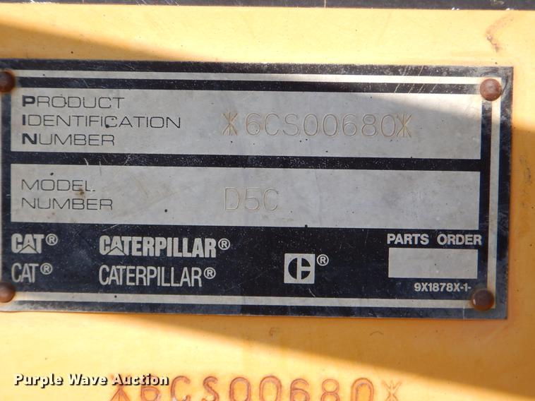 image for item ER9336 2000 Caterpillar D5C LGP Series III dozer