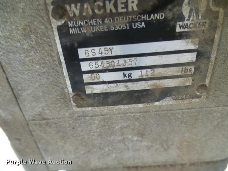 image for item DB2138 Wacker BS45Y compactor