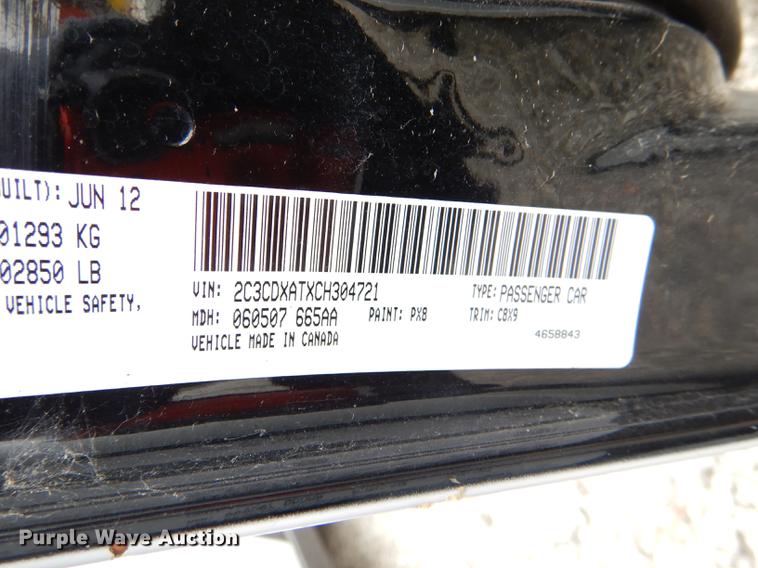 image for item DE0028 2012 Dodge Charger Police