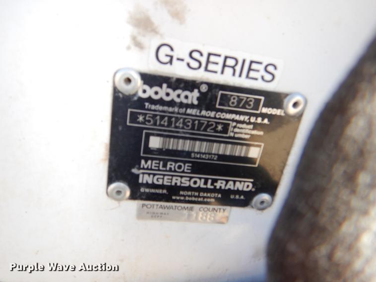 image for item DE0046 2000 Bobcat 873 skid steer