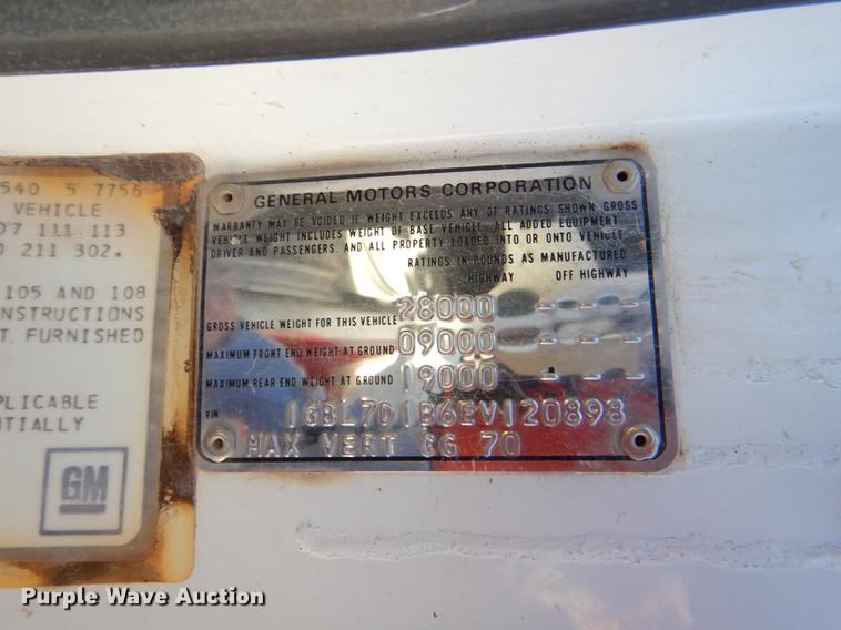 image for item DE0062 1984 Chevrolet C70 tank truck