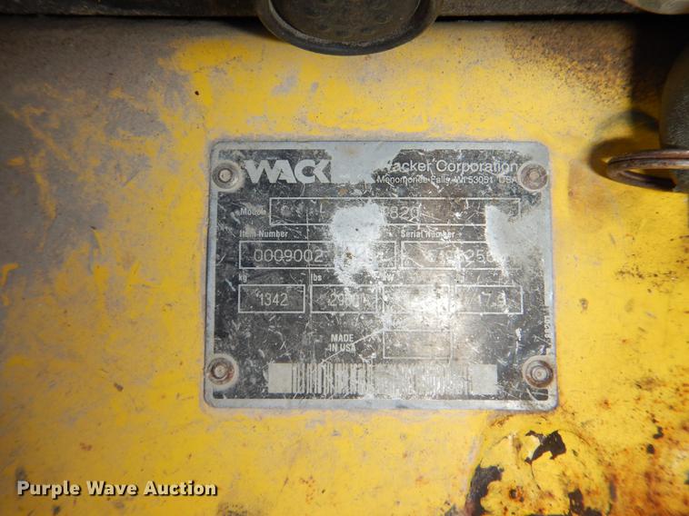 image for item DE0067 Wacker vibratory trench compactor