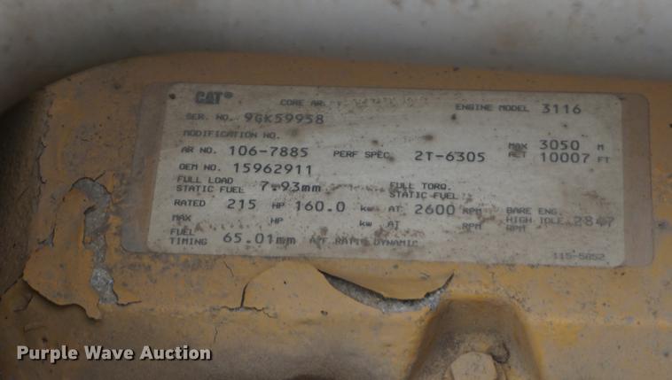 image for item DE3336 1997 Chevrolet C8500 dump truck