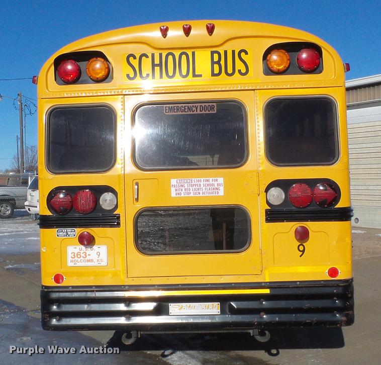 image for item DF2893 1995 Blue Bird  TC2000 school bus