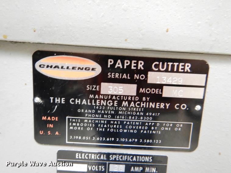 image for item EA9116 Challenge paper cutter