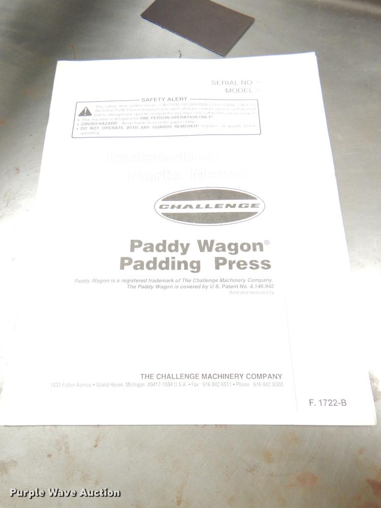 image for item EA9117 (2) Paddy Wagon padding presses