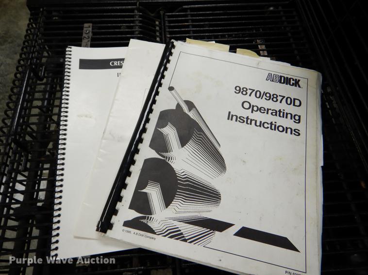 image for item EA9121 AB Dick 9870 printing press