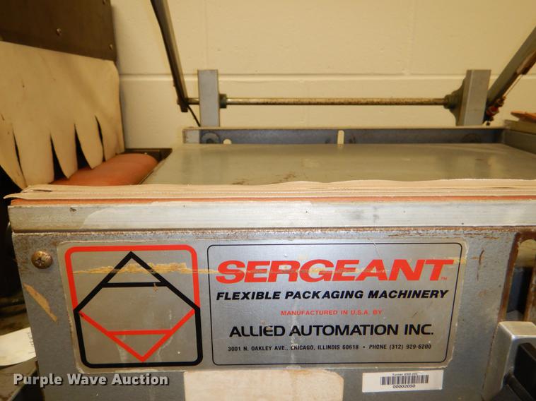 image for item EA9125 (2) Sergeant flexible packing machines