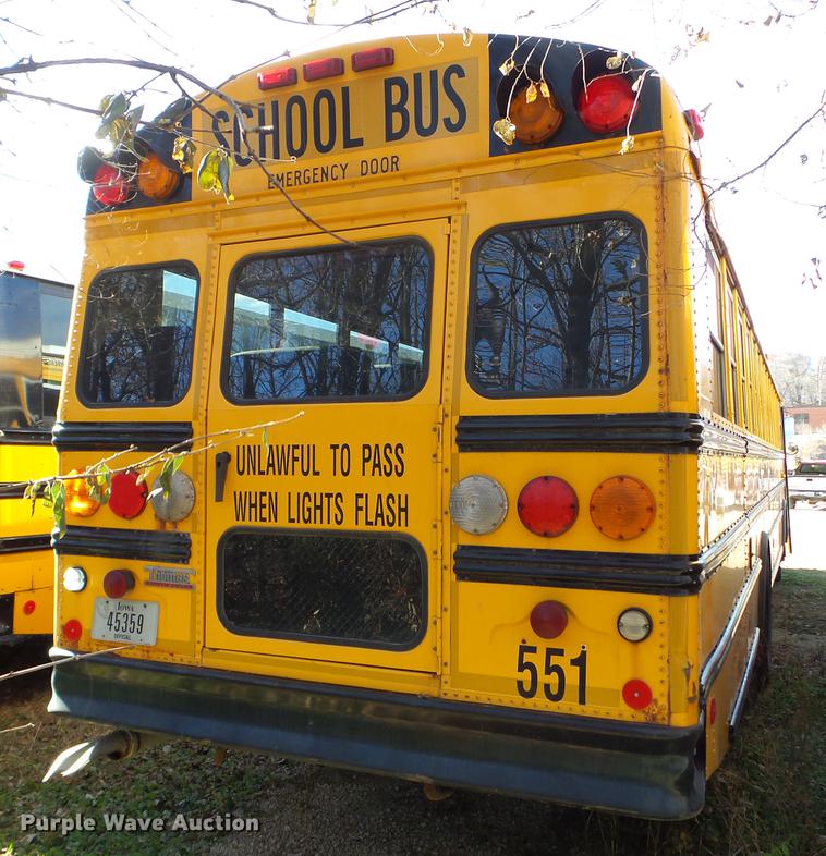 image for item EW9786 2009 Thomas Built Saf-T-Liner MVP school bus