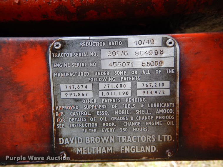 image for item DC0174 David Brown 995 tractor