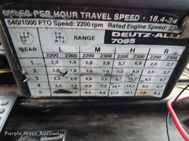 image for item DD4431 Deutz Allis 7085 MFWD tractor