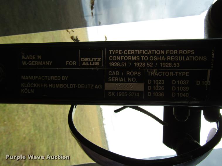 image for item DD4431 Deutz Allis 7085 MFWD tractor