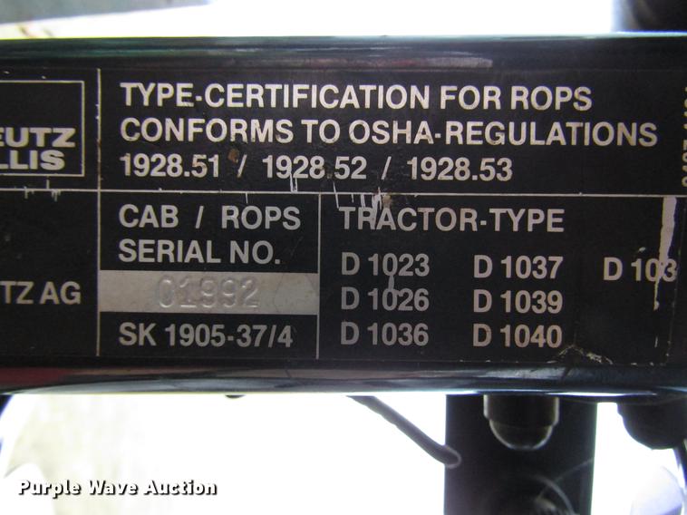 image for item DD4431 Deutz Allis 7085 MFWD tractor