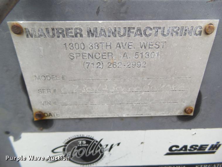image for item EM9061 Maurer M30 header trailer