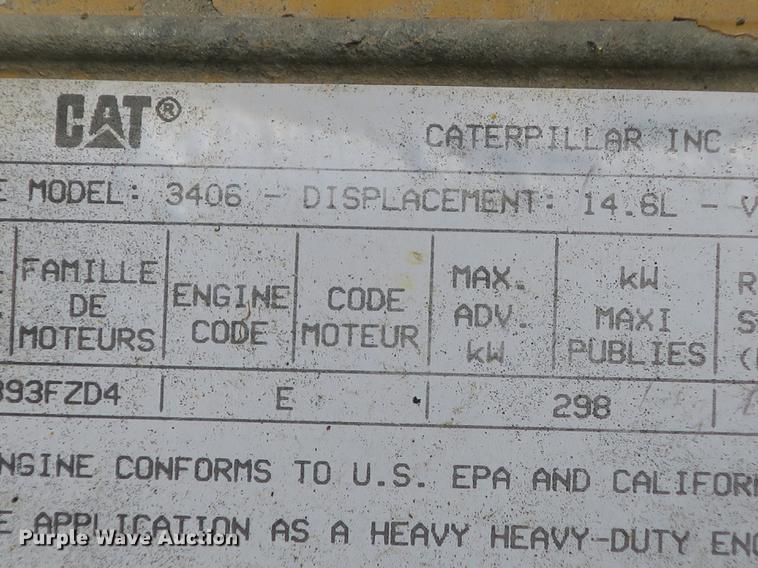 image for item DB8925 1992 Peterbilt 377 semi truck