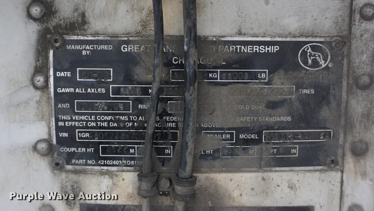 image for item DE3334 2004 Great Dane 7811TZ-1AW refrigerated van trailer