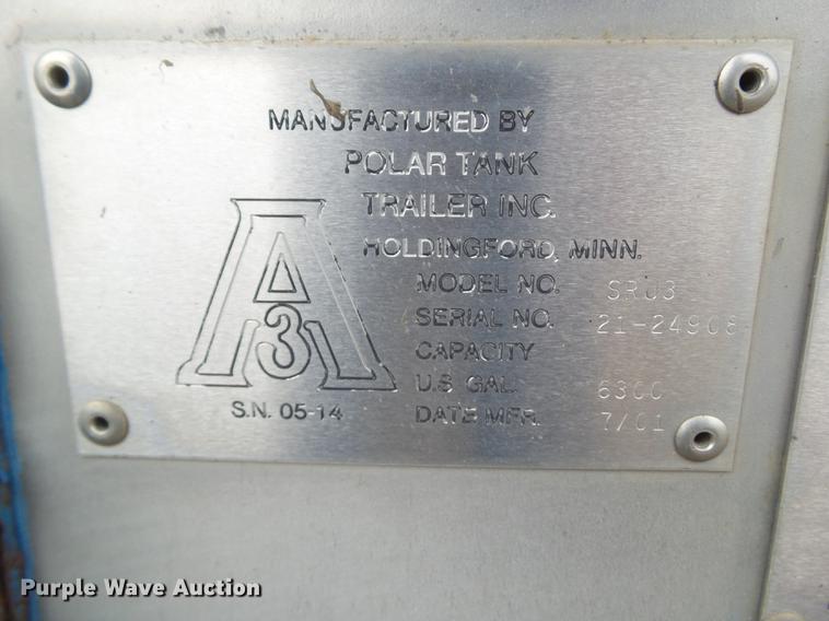 image for item EM9062 2002 Polar tank trailer