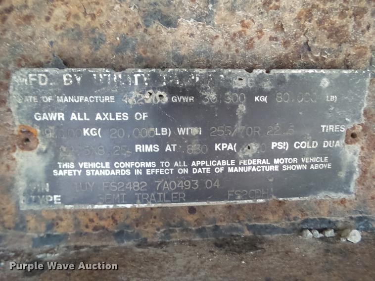 image for item EM9063 2007 Utilty drop deck trailer