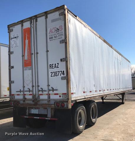 image for item G1466 1990 Stoughton dry van trailer