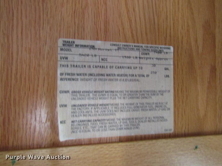 image for item DD0709 2000 Hornet camper