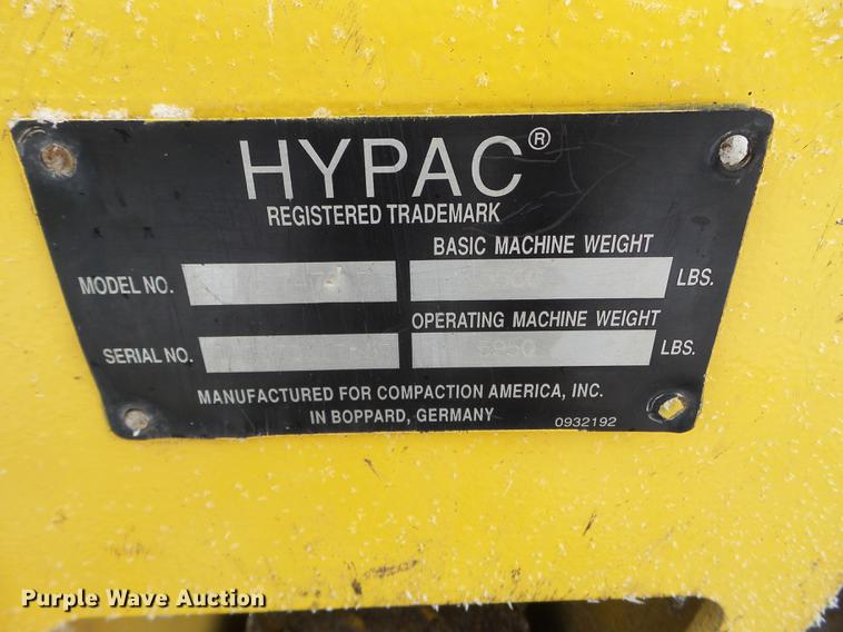 image for item DD0721 Hypac 07476B double drum vibratory roller