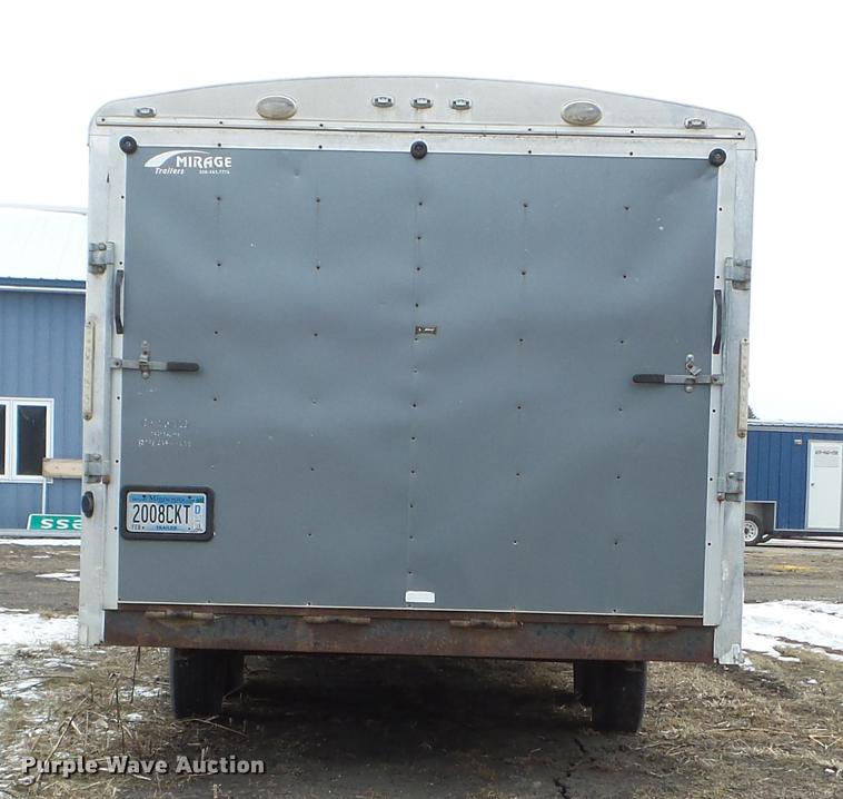 image for item DD0733 2008 Mirage enclosed cargo trailer