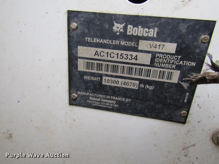 image for item DD0735 2014 Bobcat V417 telehandler