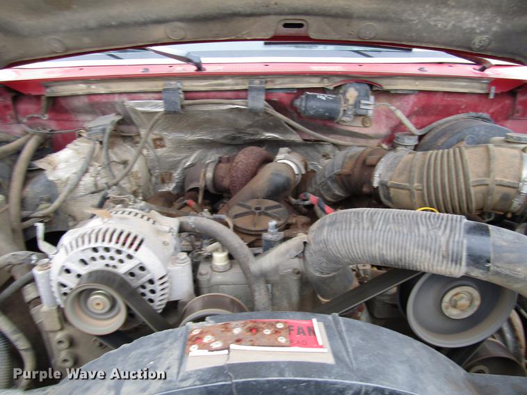 image for item DD0738 1997 Ford F350 flatbed pickup truck